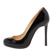 Pre-owned Leather heels Christian Louboutin Pre-owned , Black , Dames