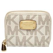 Pre-owned Coated canvas wallets Michael Kors Pre-owned , White , Dames