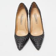 Pre-owned Leather heels Oscar De La Renta Pre-owned , Black , Dames