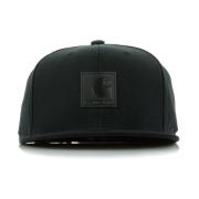 Logo Cap - Zwarte Snapback Streetwear Carhartt Wip , Black , Heren