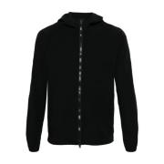 Zwarte waterafstotende hoodie Herno , Black , Heren