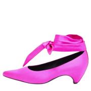 Pre-owned Satin heels Stella McCartney Pre-owned , Pink , Dames