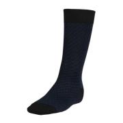 Micro-gepatroonde katoenmix sokken Boggi Milano , Blue , Heren