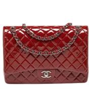 Pre-owned Leather chanel-bags Chanel Vintage , Red , Dames