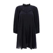 Geperforeerde Bloemen Lange Mouw Jurk Isabel Marant Étoile , Black , D...