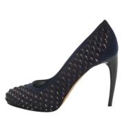 Pre-owned Satin heels Alexander McQueen Pre-owned , Blue , Dames