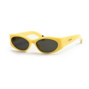 Witte SUN zonnebril Jacquemus , Yellow , Dames