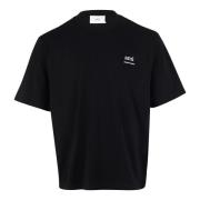 Uts024.726 Shirts Polos Ami Paris , Black , Heren
