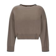 Cashmere Trui Beige Aw20 Brunello Cucinelli , Beige , Dames