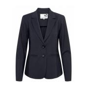 Comfort Twill Blazer &Co Woman , Blue , Dames