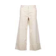 Wijde broek Moncler , Beige , Dames