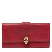Pre-owned Leather wallets Alexander McQueen Pre-owned , Red , Dames