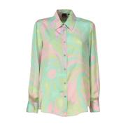 Overhemd met Multicolor Splash Print Pinko , Multicolor , Dames