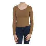 Bruine Aansluitende Blouse met Lange Mouwen Gianfranco Ferré , Brown ,...