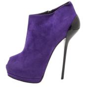 Pre-owned Suede boots Giuseppe Zanotti Pre-owned , Purple , Dames