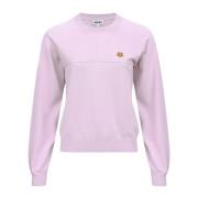 Roze Sweater met Logo Tiger Patch Kenzo , Pink , Dames