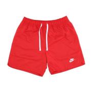 Geweven Gevoerde Flow Shorts Nike , Red , Heren