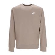 Khaki/White Crew Sweatshirt Nike , Beige , Heren