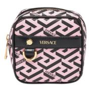 Pre-owned Coated canvas handbags Versace Pre-owned , Pink , Dames