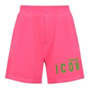Roze Bermuda Shorts van Katoen Dsquared2 , Pink , Heren
