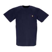 Heren Chase T-Shirt - Donkerblauw/Goud Carhartt Wip , Blue , Heren