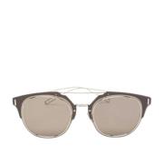 Pre-owned Metal sunglasses Dior Vintage , Gray , Dames