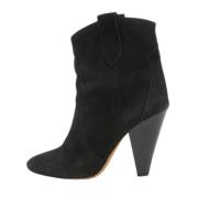 Pre-owned Suede boots Isabel Marant Pre-owned , Black , Dames