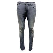 Slim Mid Grey Jeans Jacob Cohën , Blue , Heren