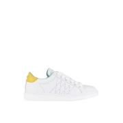 Witte Sneakers met P01 Vetersluiting Panchic , White , Heren
