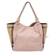 Pre-owned Leather totes Burberry Vintage , Pink , Dames
