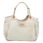 Pre-owned Leather totes Salvatore Ferragamo Pre-owned , Beige , Dames