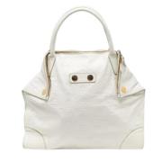 Pre-owned Leather handbags Alexander McQueen Pre-owned , White , Dames