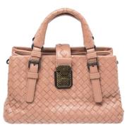 Pre-owned Leather totes Bottega Veneta Vintage , Beige , Dames