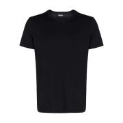 Us198-Jf0271U-999 T-Shirt Dondup , Black , Heren