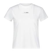 Logo T-Shirt, Comfortabele Katoen, Rechte Snit, Ronde Hals, Gemaakt in...