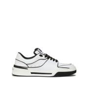 Nieuwe Roma Sneakers met Contrasterende Details Dolce & Gabbana , Whit...