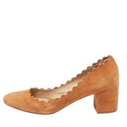 Pre-owned Suede heels Chloé Pre-owned , Brown , Dames