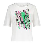 T-shirt met dierenmotief Marc Cain , White , Dames