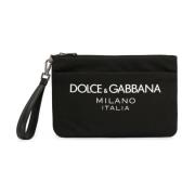 Zwarte tassen met rits en afneembare band Dolce & Gabbana , Black , He...