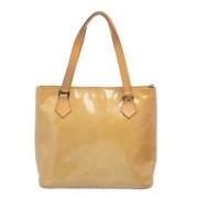 Pre-owned Leather totes Louis Vuitton Vintage , Beige , Dames