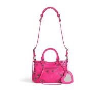 Fuchsia Neo Cagole Tote Tas Balenciaga , Pink , Dames