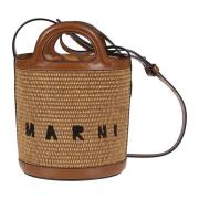 Tropicalia Mini Bucket Tas Marni , Brown , Dames