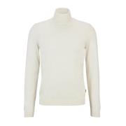 Slim Fit Wollen Coltrui Hugo Boss , White , Heren