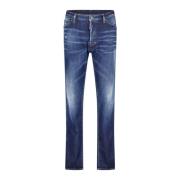 Vintage Slim-Fit Stretch-Denim Jeans Dsquared2 , Blue , Heren