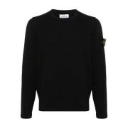 Zwarte Sweaters voor Heren Stone Island , Black , Heren