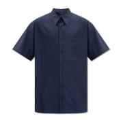 Katoenen shirt Giorgio Armani , Blue , Heren
