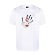 Witte T-shirt met Grafische Logo Print PS By Paul Smith , White , Here...