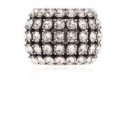 Glam kristalversierde ring Balenciaga , Gray , Dames