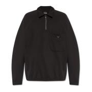 Polo sweatshirt Emporio Armani , Black , Heren