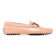 Poederkleurige Platte Schoenen met Metalen Ketting Tod's , Pink , Dame...